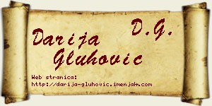 Darija Gluhović vizit kartica